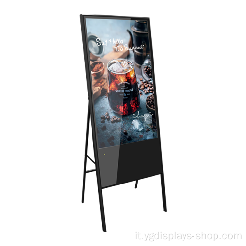 Segnaletica LCD A-frame da 43 pollici per la pubblicità